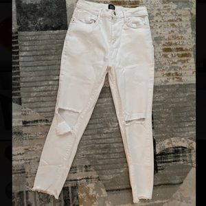 White High Rise Urban Outfitters BDG Jeans